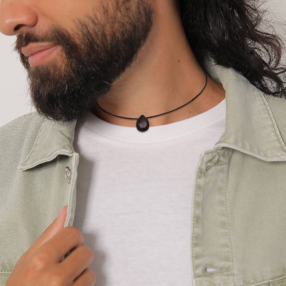 Kuzzoi Choker Tropfen | Satin, Onyx (Schwarz) Flash Sale