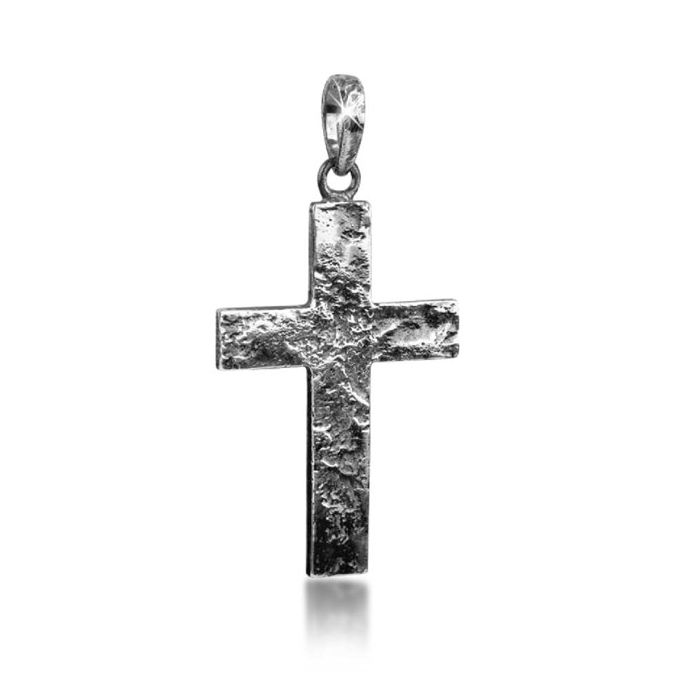 Kuzzoi Anhänger Kreuz Gehämmert Top Angebot