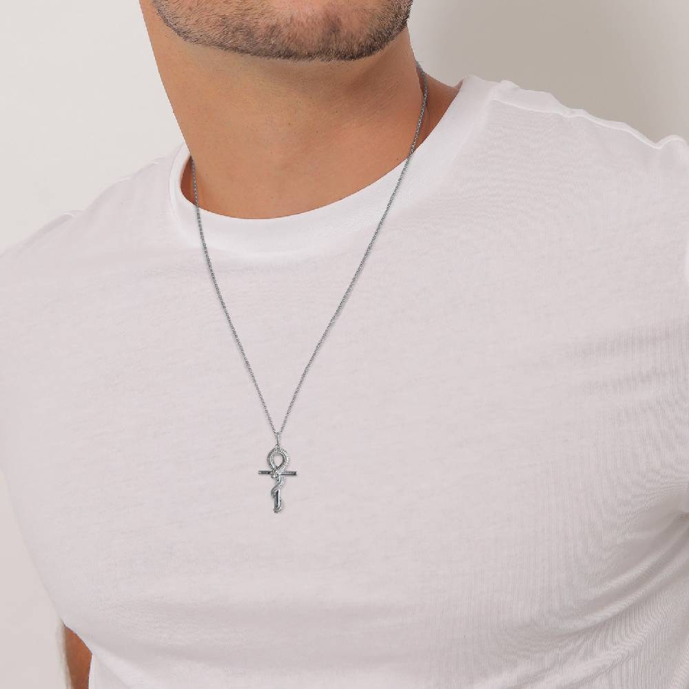 Kuzzoi Halskette Anhänger Kreuz Schlange Blitzangebot