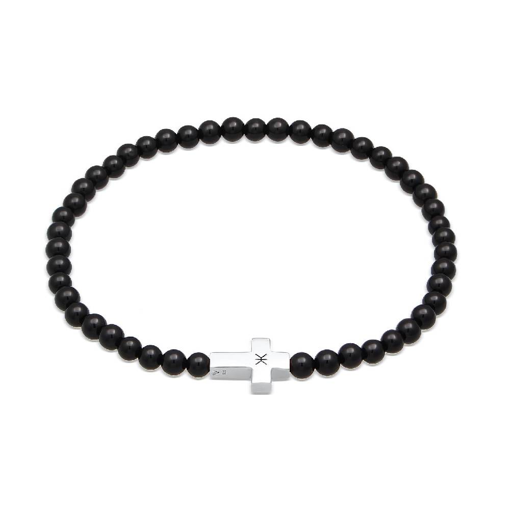 Kuzzoi Armband Kreuz | Onyx (Schwarz) Neuheiten