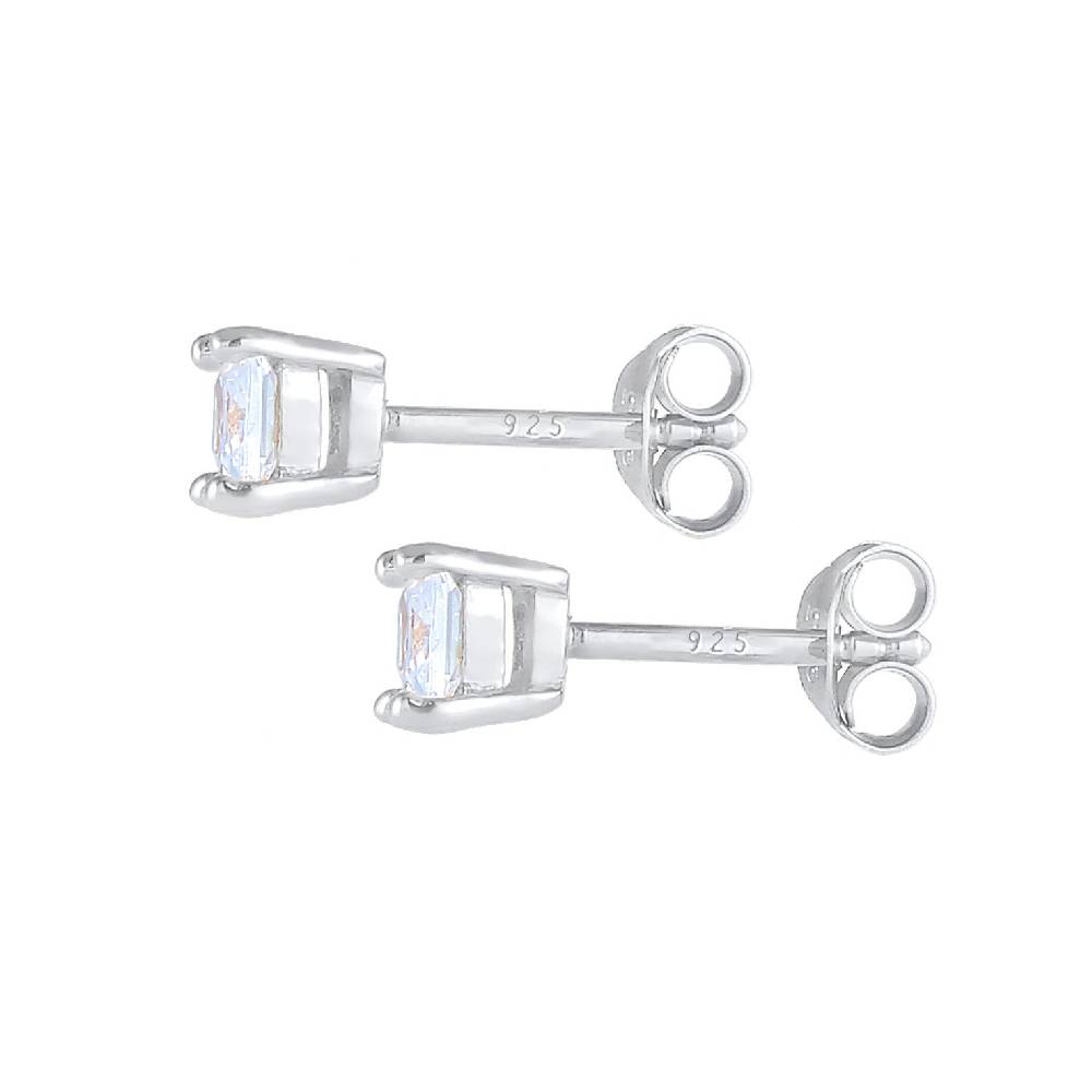 Kuzzoi Ohrstecker Quadrat | Zirkonia Kristalle (Weiß) Bis zu 65% Rabatt