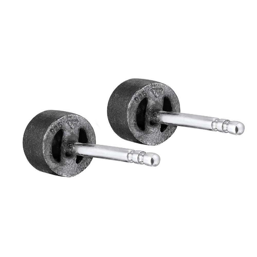 Kuzzoi Ohrstecker Rund | Kristall (Grau) Sonderangebot der Fabrik