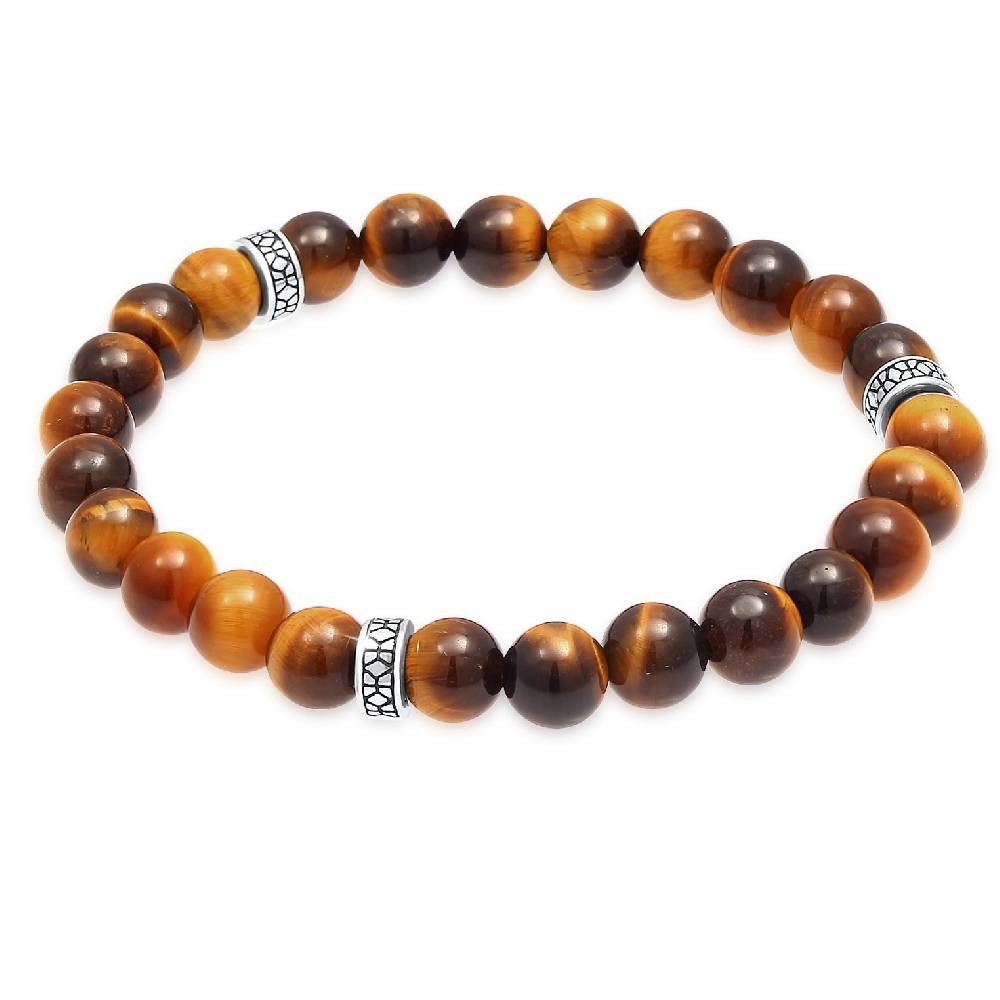 Kuzzoi Armband Vintage | Tigerauge (Braun) Speichern exportieren