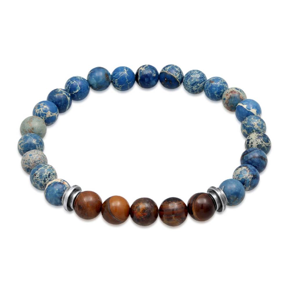 Kuzzoi Armband Kugeln | Achat, Tigerauge Rabatte dieses Monats