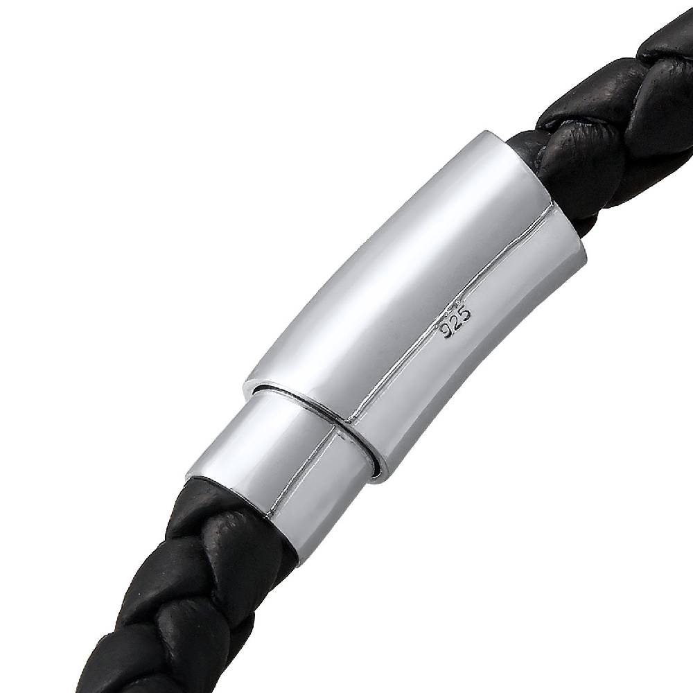 Kuzzoi Armband Kugel | Leder, Tigerauge (Braun) Outlet