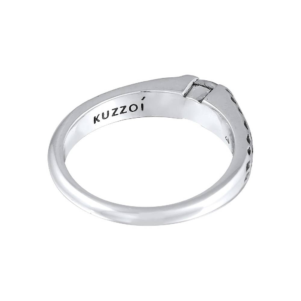 Kuzzoi Bandring Vintage | Labradorit (Grau) Limitierter Zeitrabatt