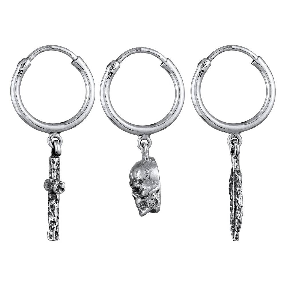 Kuzzoi Ohrringset Totenkopf Preisnachlass