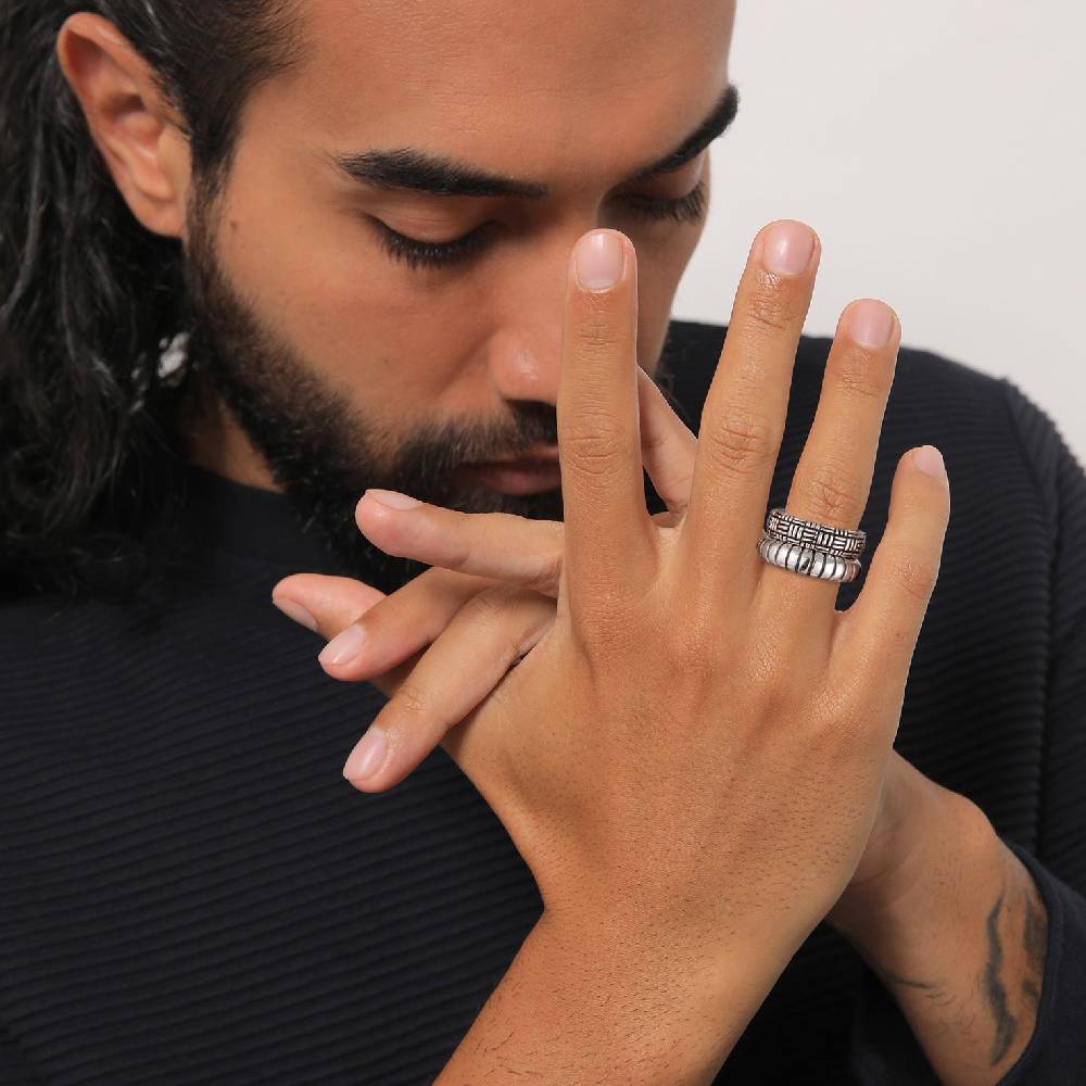 Kuzzoi Ringset Rillen Neueste Mode