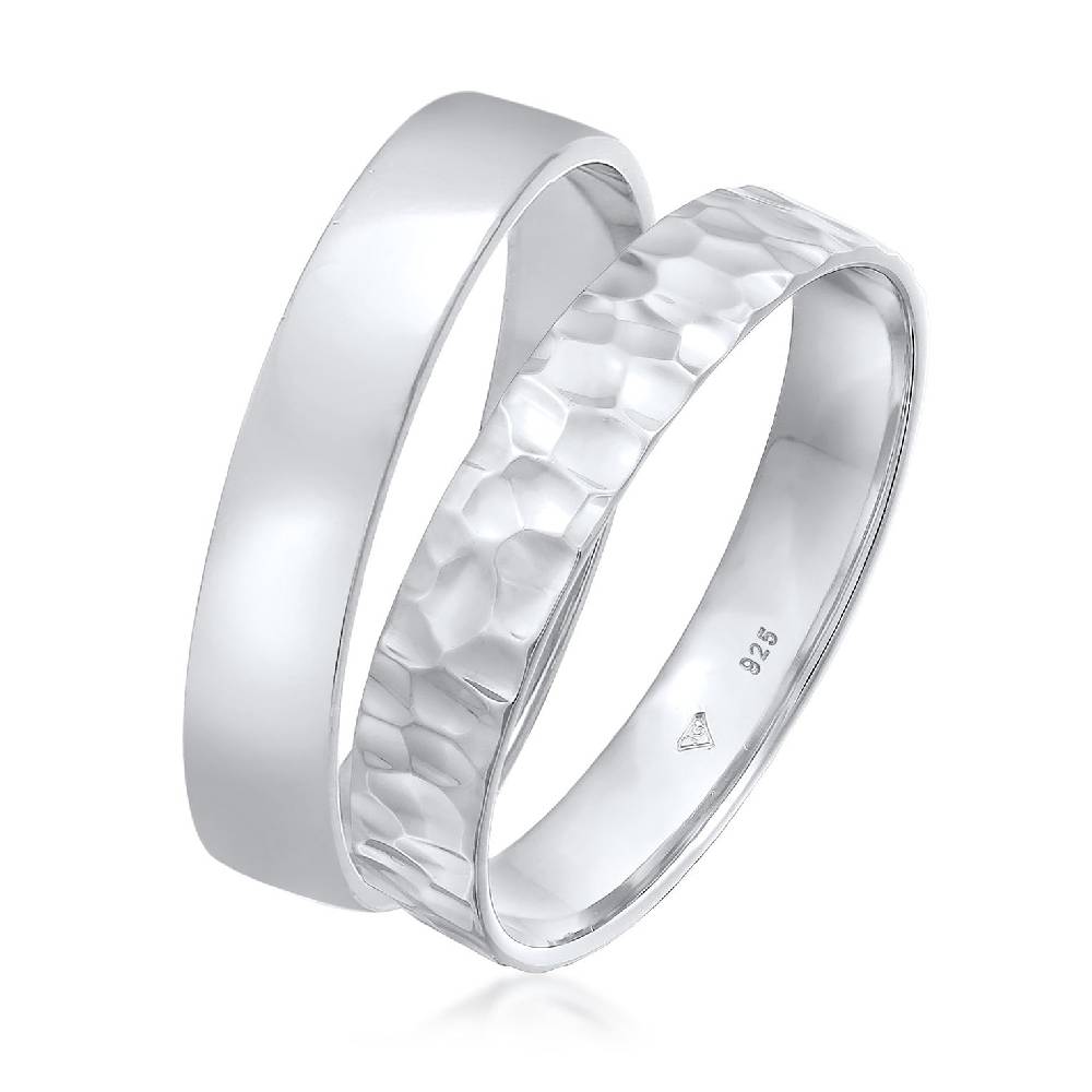Kuzzoi Bandring 2er Set Gehämmert Blitzangebot