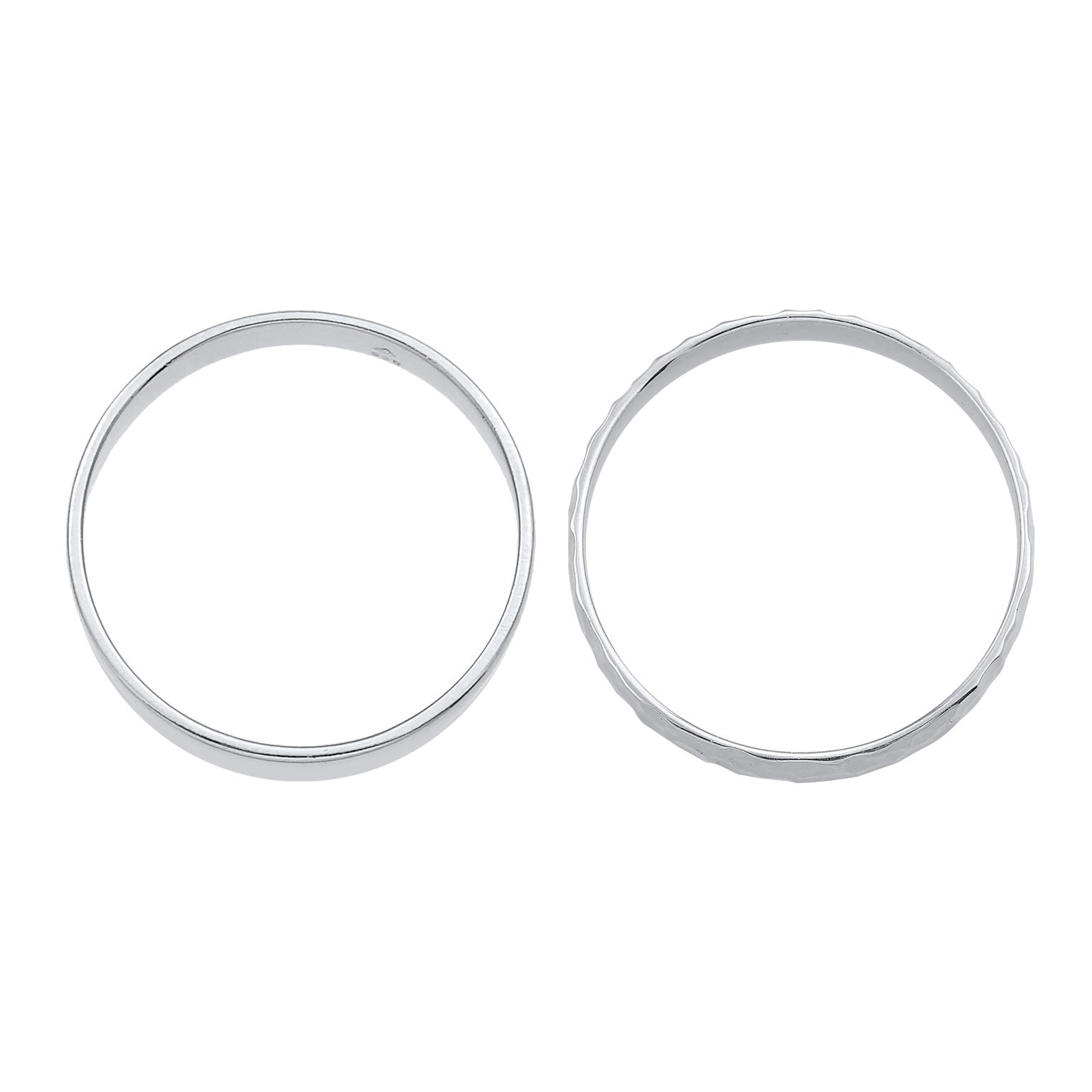 Kuzzoi Bandring 2er Set Gehämmert Blitzangebot
