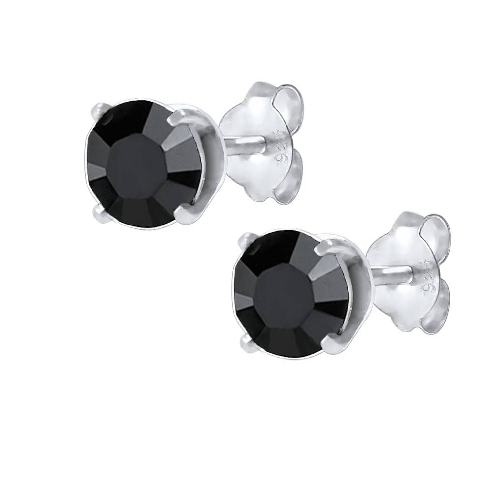 Kuzzoi Ohrstecker Basic | Kristall (Schwarz) Saisonale Angebote