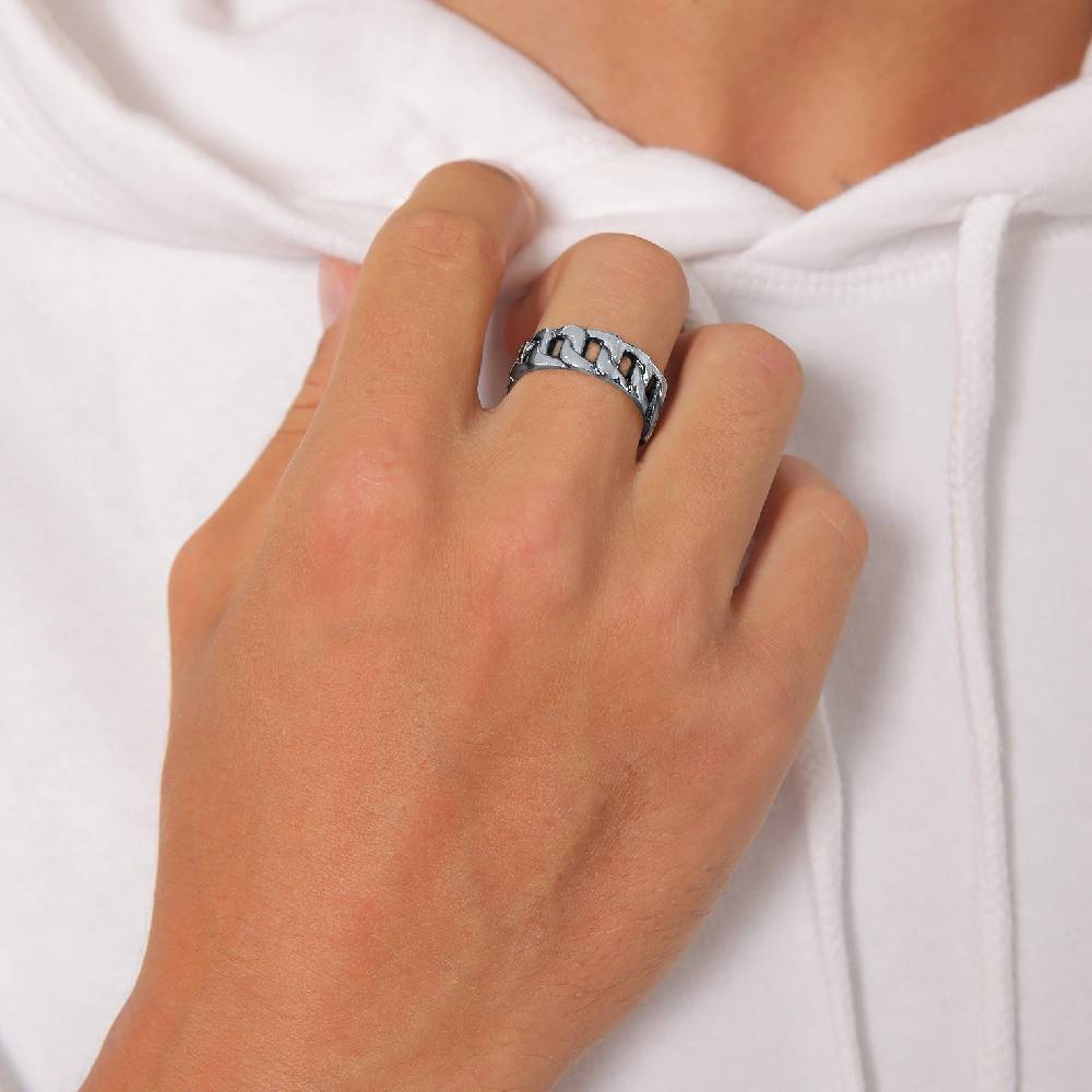 Kuzzoi Bandring Chunky Chain Räumungsverkauf