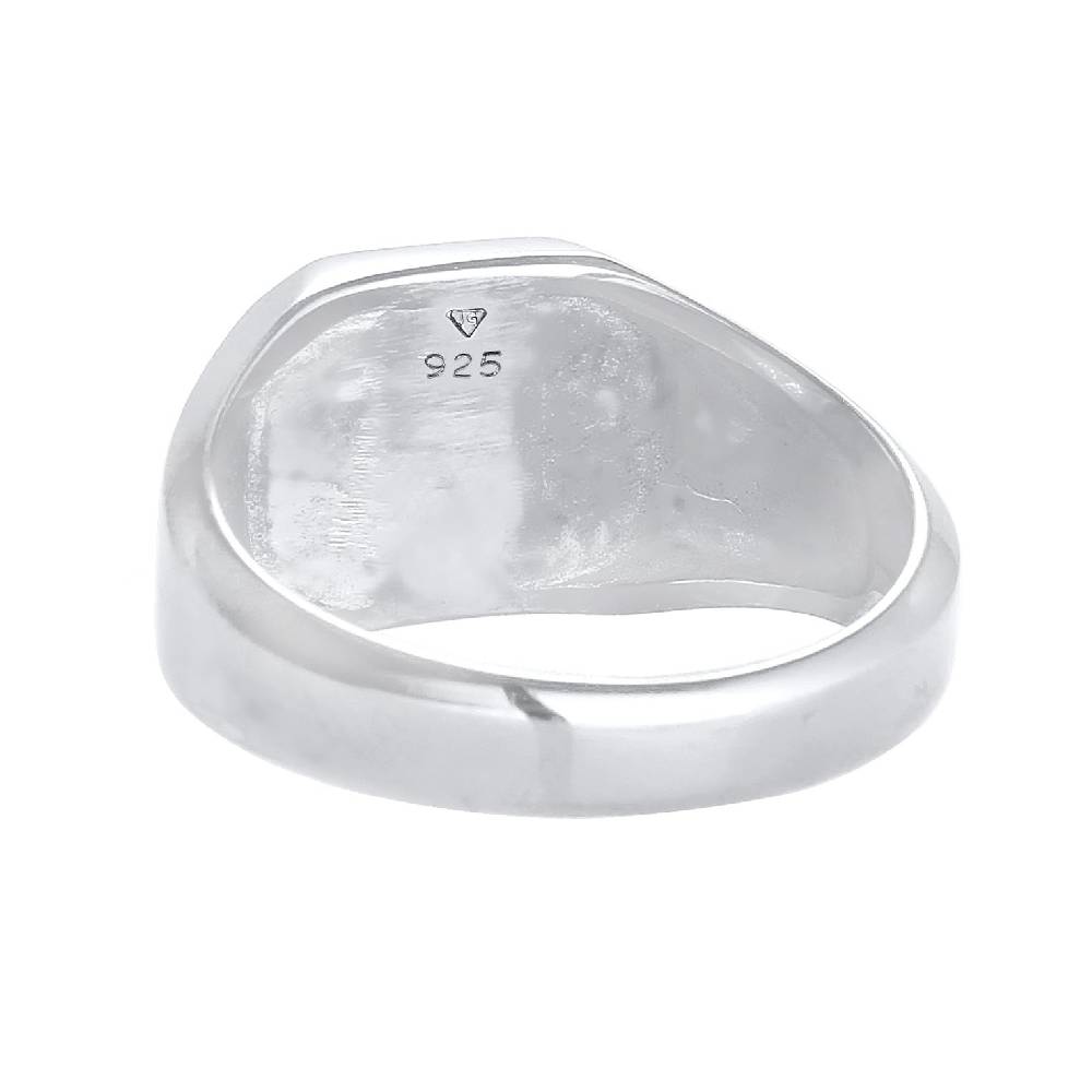 Kuzzoi Siegelring Basic | Emaille (Blau) Clearance-Verkauf