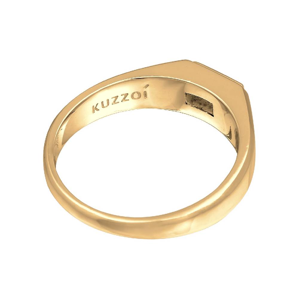 Kuzzoi Siegelring Quadrat | Topas (Weiß) Exklusivangebot