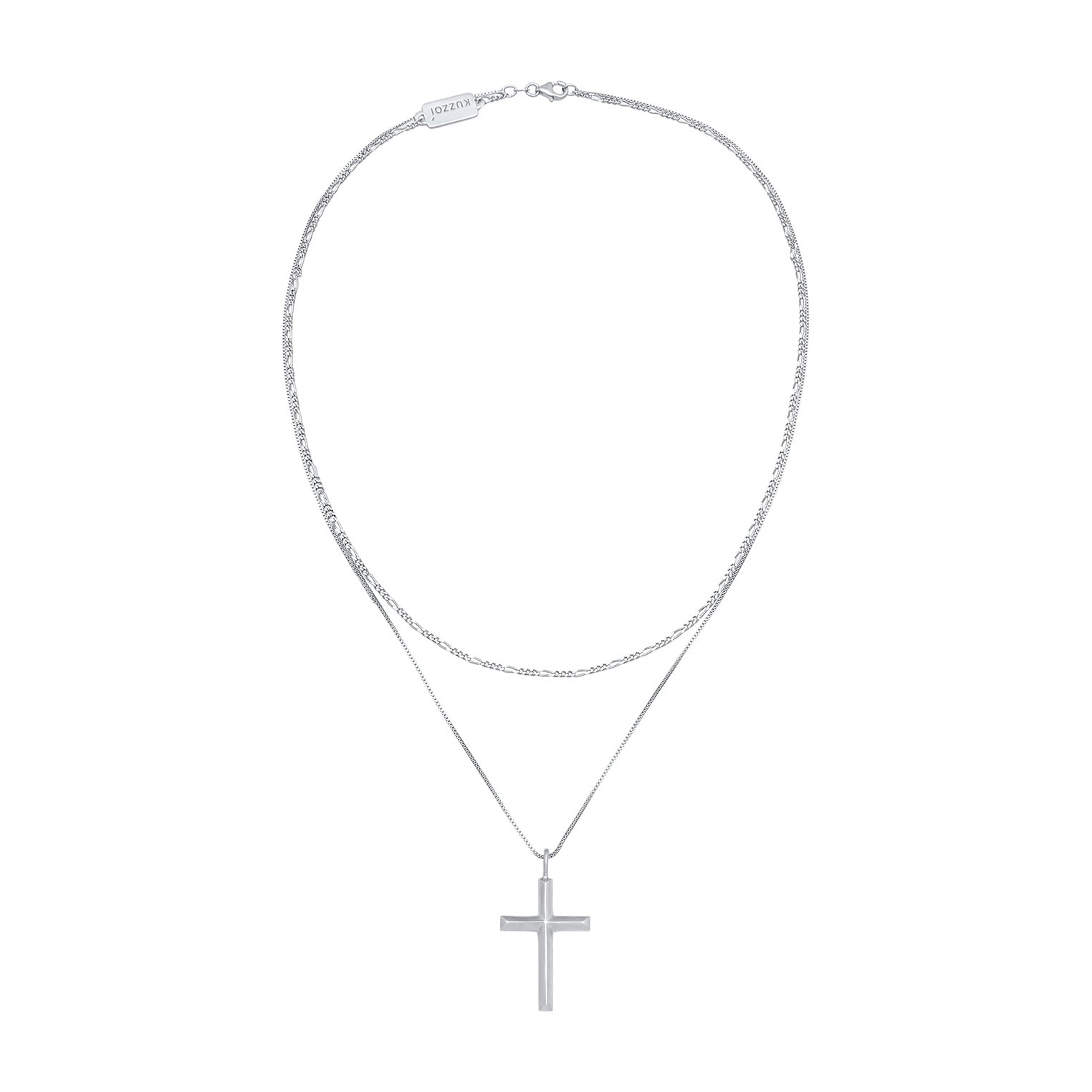 Kuzzoi Layer-Halskette Kreuz Super Sparpreis