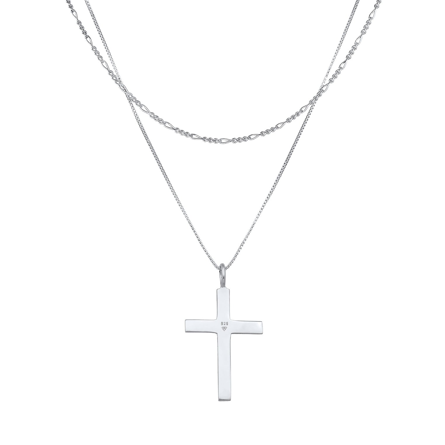 Kuzzoi Layer-Halskette Kreuz Super Sparpreis
