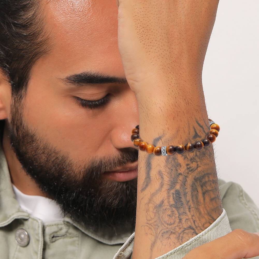 Kuzzoi Armband Vintage | Tigerauge (Braun) Vierteljährliche Förderung