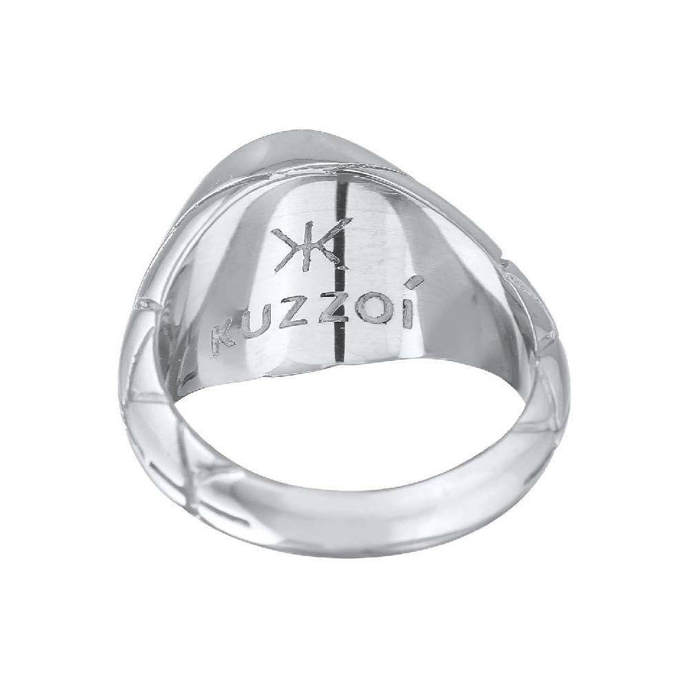 Kuzzoi Siegelring Elegant | Emaille (Blau) Blitzverkäufe