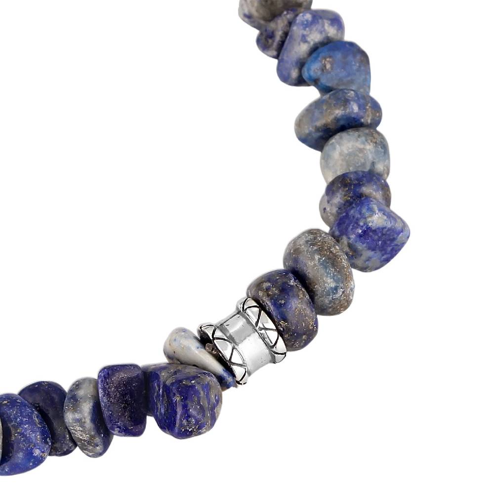 Kuzzoi Armband Beads Vintage | Lapiz Lazuli Steine (Blau) Kostenloser Versand