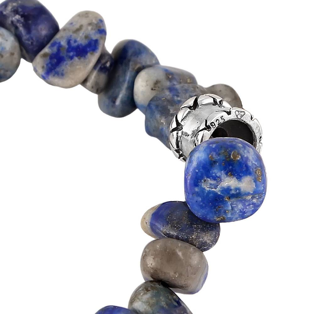 Kuzzoi Armband Beads Vintage | Lapiz Lazuli Steine (Blau) Kostenloser Versand