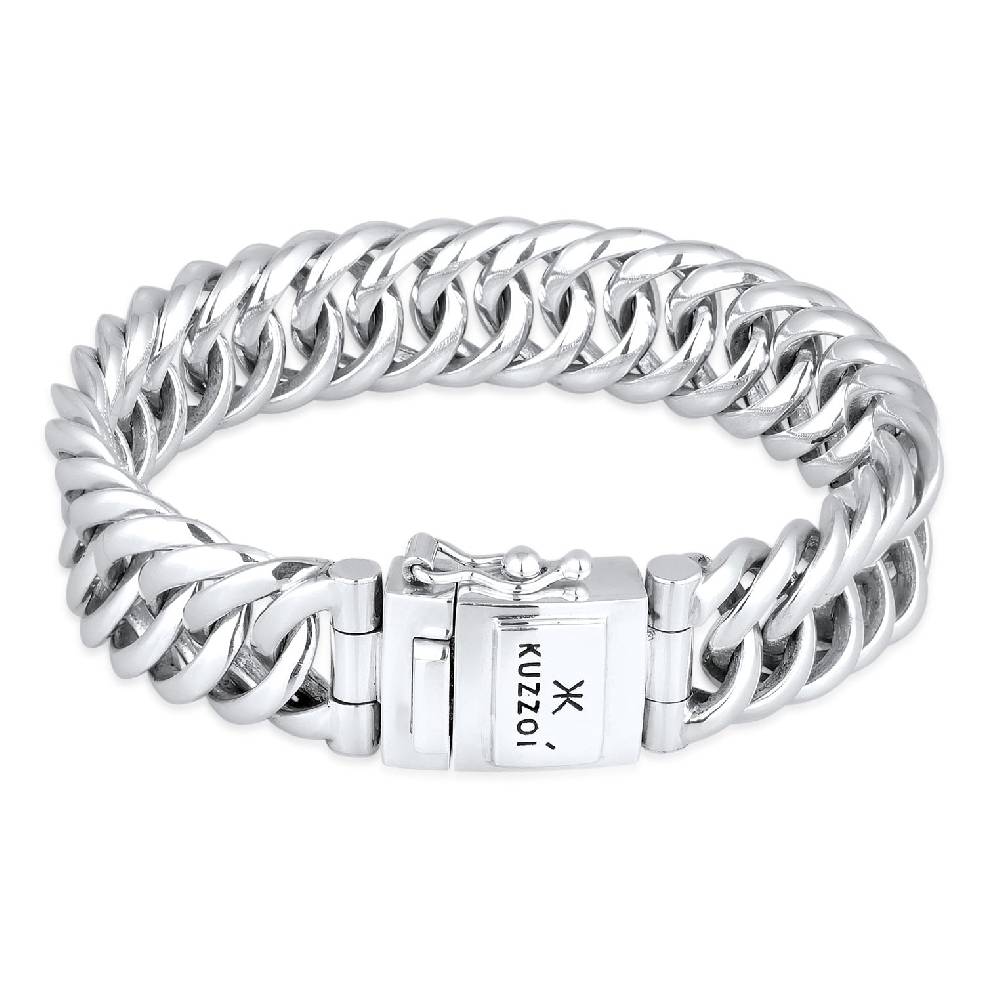Kuzzoi Panzer-Armband Basic Boxverschluss Neueste Mode