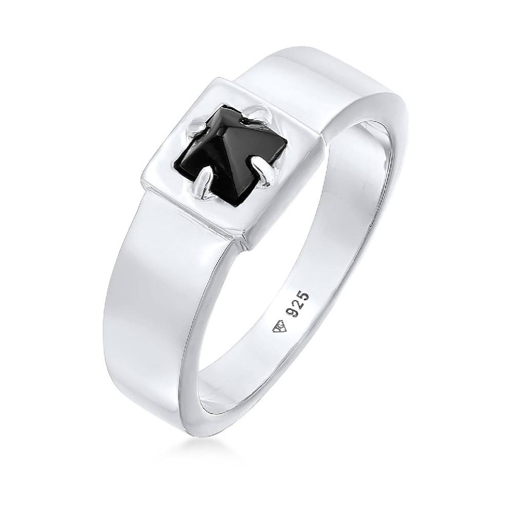 Kuzzoi Bandring Pyramide | Onyx (Schwarz) Kostenloser Versand international