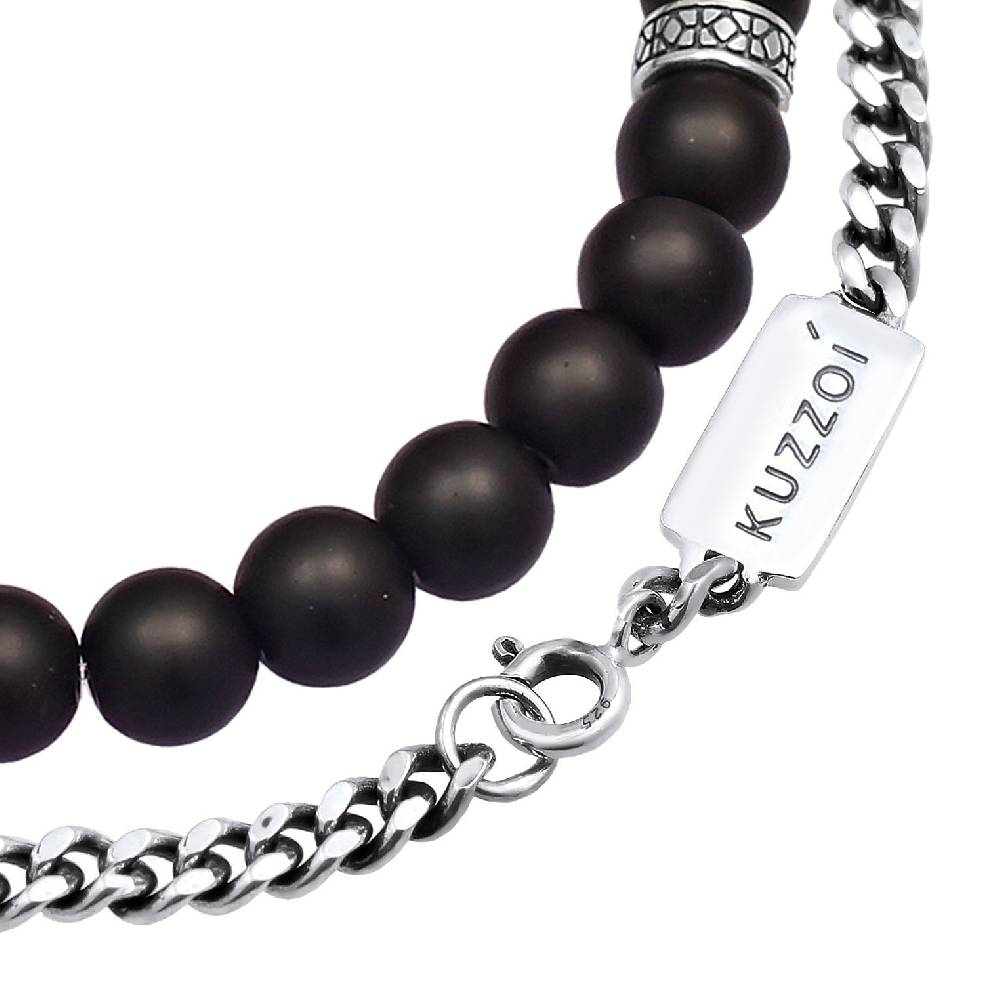 Kuzzoi Panzer-Armband Set | Onyx (Schwarz) Muttertagsangebot