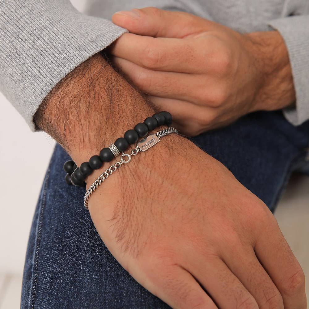 Kuzzoi Panzer-Armband Set | Onyx (Schwarz) Muttertagsangebot
