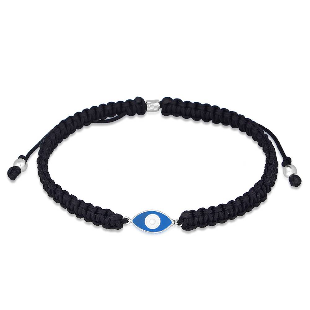 Kuzzoi Armband Evil Eye | Nylon (Schwarz) Räumungsverkauf