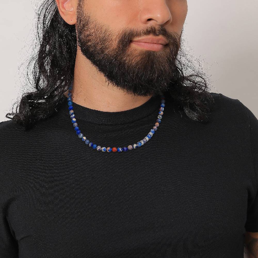 Kuzzoi Halskette Beads | Achat (Blau) Letzter Tag