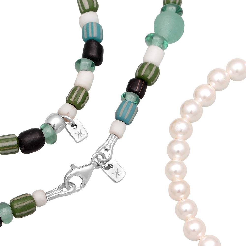Kuzzoi Schmuckset Beads Boho | Muschelkernperlen Osterangebot