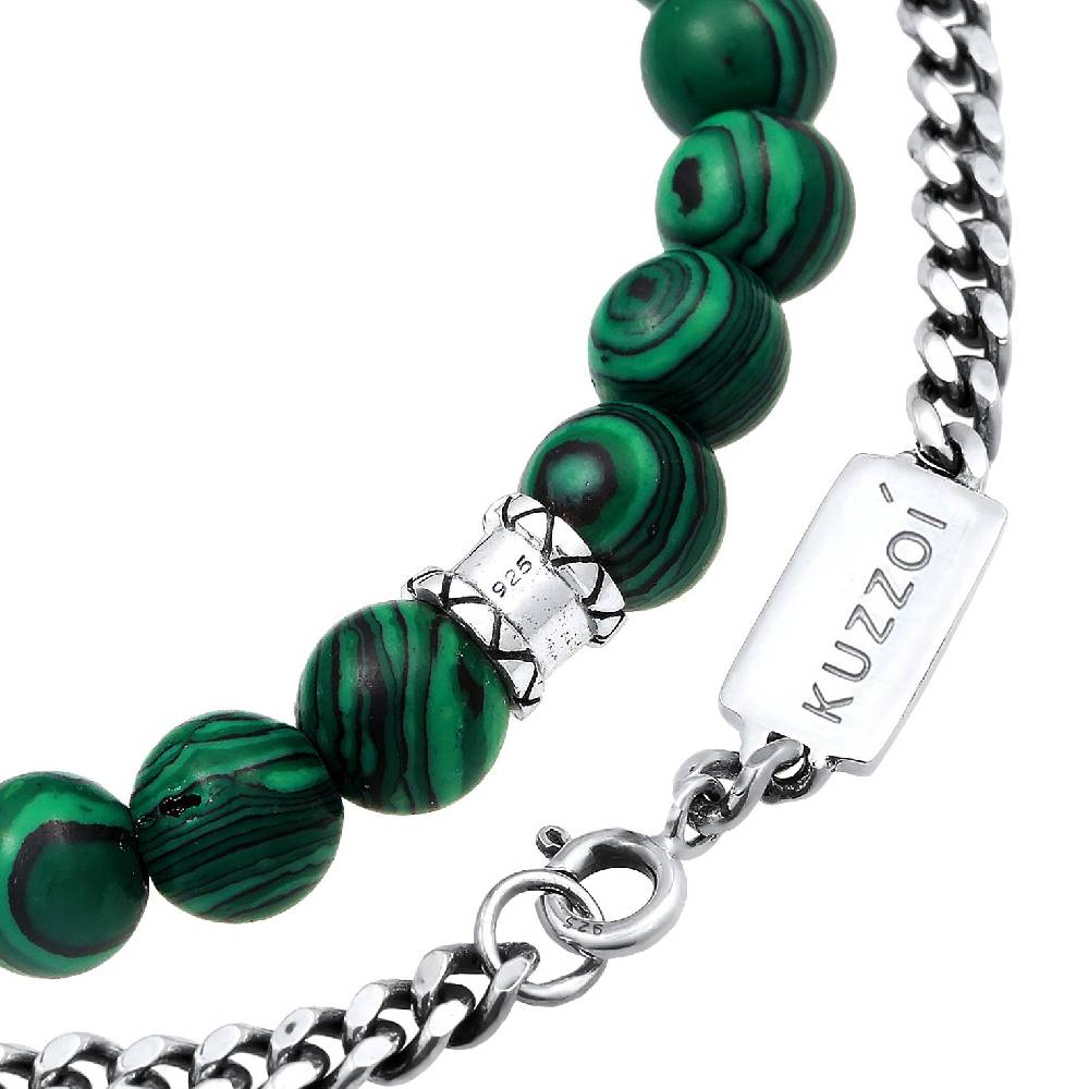 Kuzzoi Armbandset Perlen | Malachit (synt.) Super Sparpreis