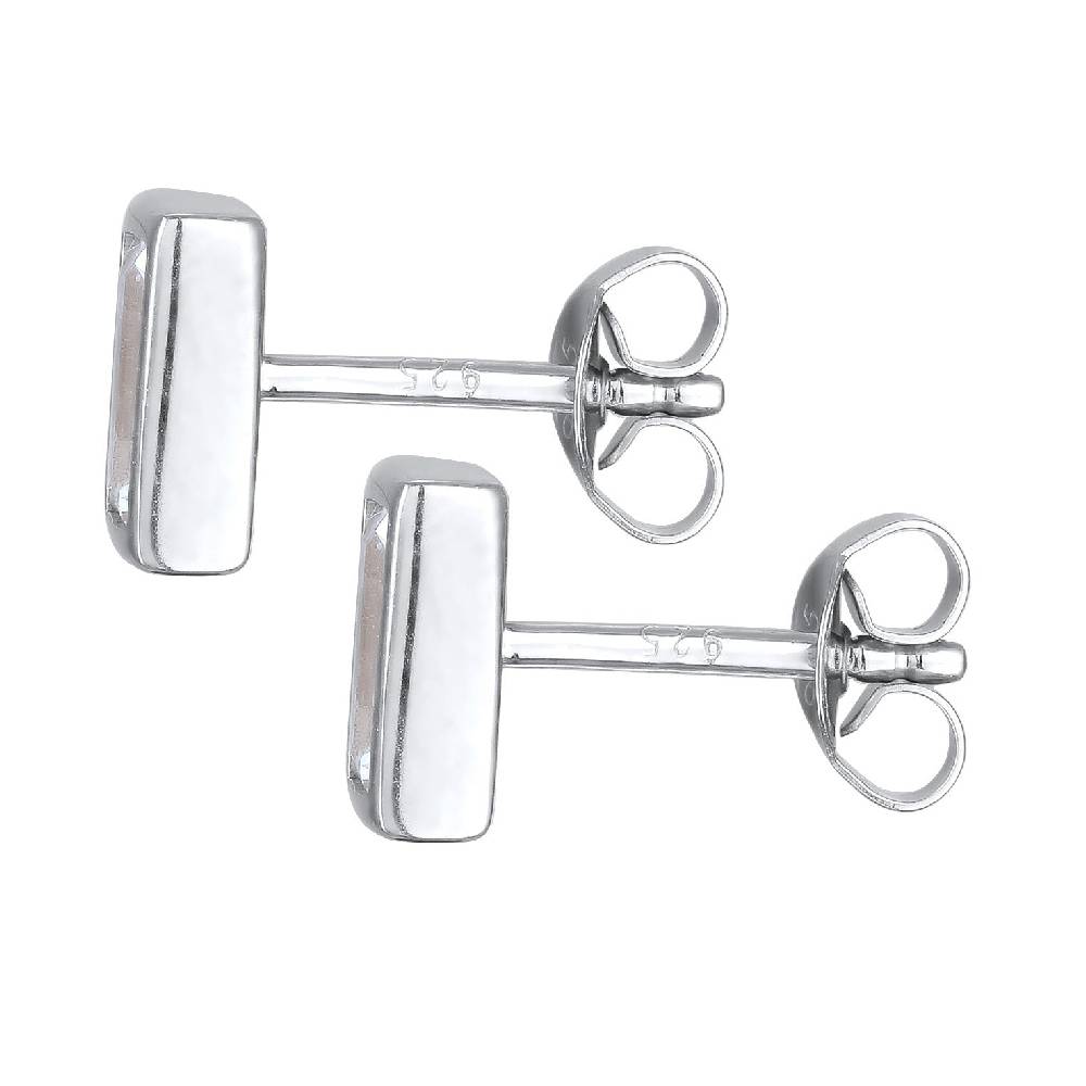 Kuzzoi Ohrstecker Rechteck | Topas (Weiß) Speichern exportieren