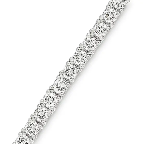 Leaf Jewelry Tennisarmband mit Diamanten, Weißgold, 3.42ct, 17.0cm Clearance-Verkauf