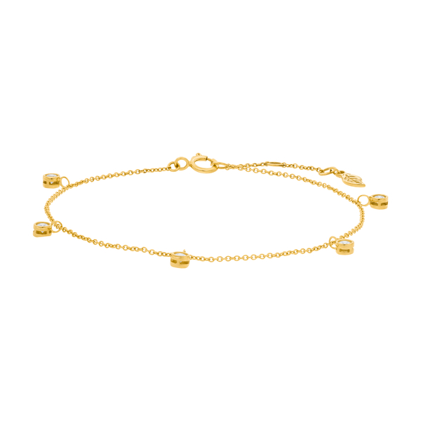 Leaf Jewelry Armkette "my first diamond" Charms, 14 K Gelbgold Fabrikladen