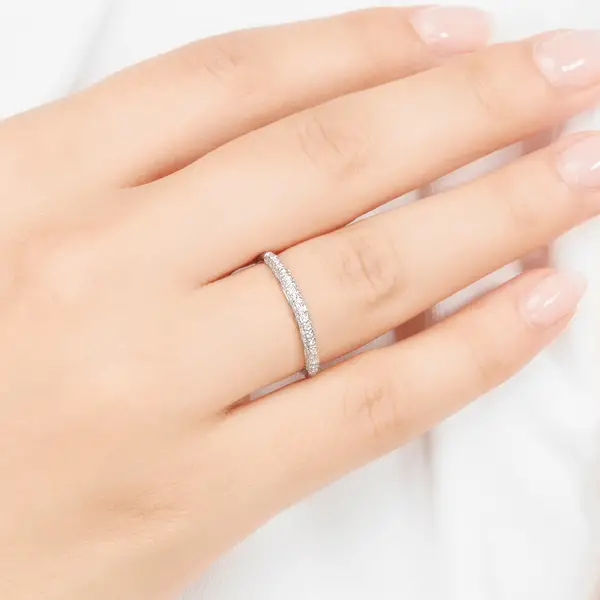 Leaf Jewelry Ring DAZZLE mit Diamanten, 14K Weißgold Speichern exportieren