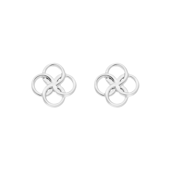 Leaf Jewelry Ohrstecker Clover Charm, 925 Sterlingsilber Cyber Monday