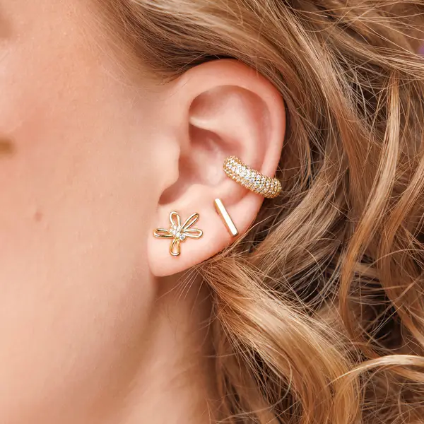 Leaf Jewelry Ohrstecker Blossom, klein, 925 Sterlingsilber Online Outlet