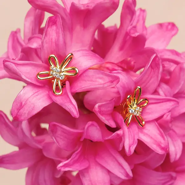 Leaf Jewelry Ohrstecker Blossom, klein, 925 Sterlingsilber Online Outlet
