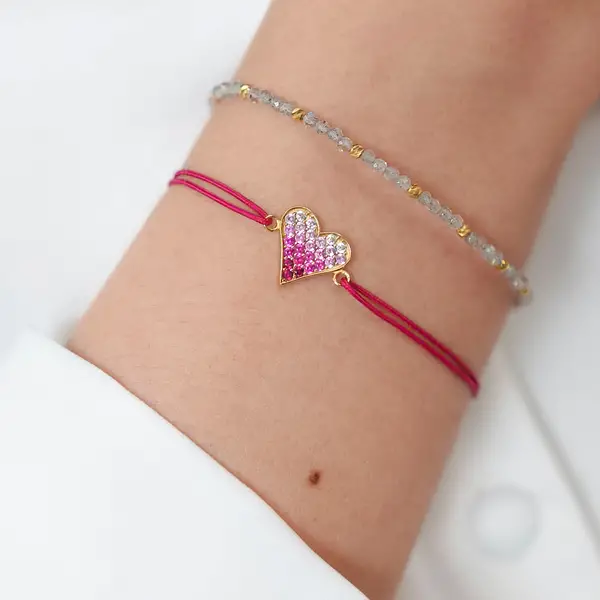Leaf Jewelry Armkette Serenity, Rubin, 18 K Gelbgold vergoldet Bestseller