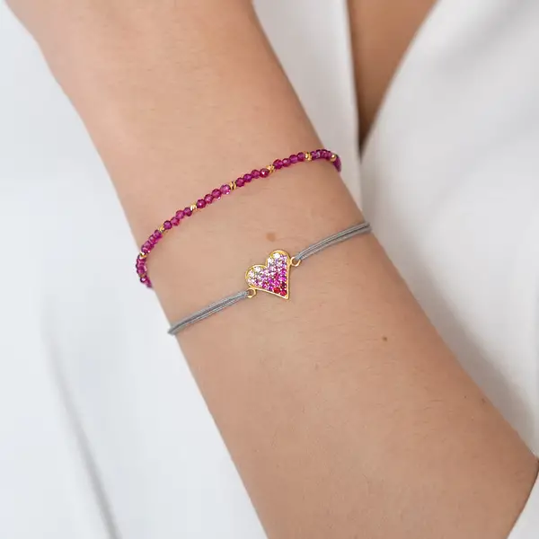 Leaf Jewelry Armkette Serenity, Rubin, 925 Sterlingsilber Super Rabatt