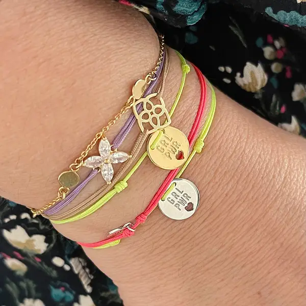Leaf Jewelry Charity Armband GRL PWR, Koralle Verkauf