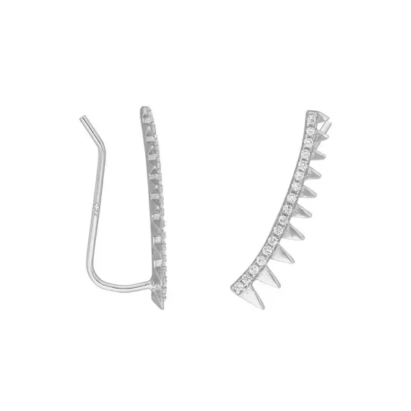 Leaf Jewelry Earclimber Memory II, 925 Sterlingsilber im Angebot