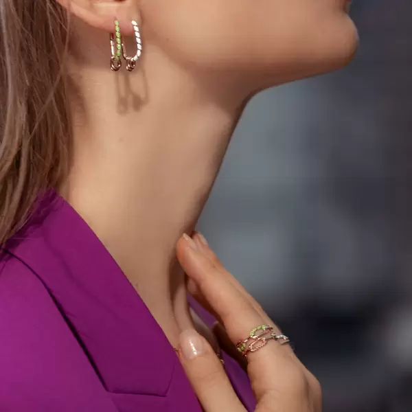 Leaf Jewelry Silber Creole, Rosegold, Neon Twist Saisonschlussverkauf