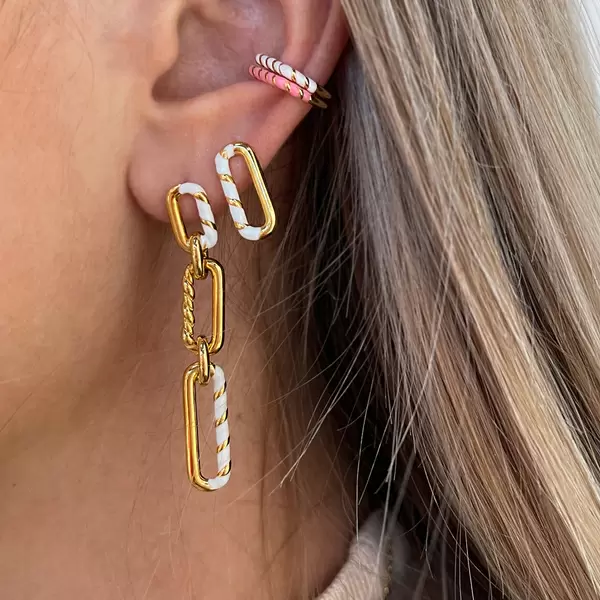 Leaf Jewelry Silber Earcuff, Gelbgold, Neon Twist Black Friday
