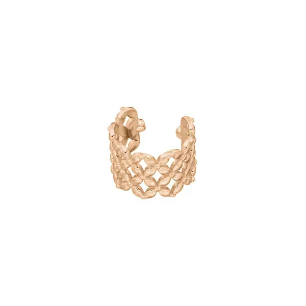 Leaf Jewelry Earcuff Grid, 18 K Rosegold vergoldet Top Angebot