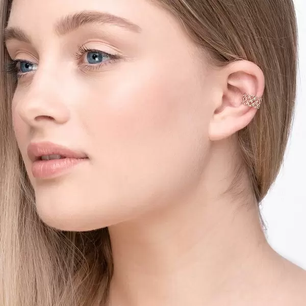Leaf Jewelry Earcuff Grid, 18 K Rosegold vergoldet Top Angebot