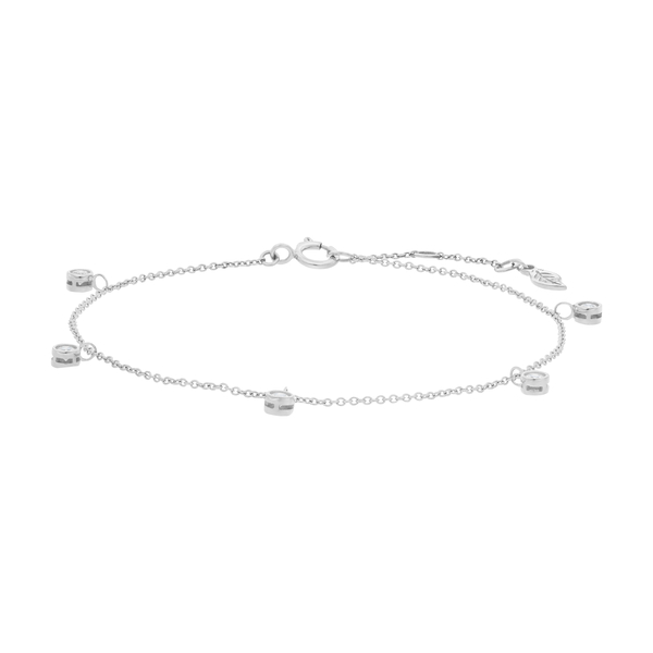 Leaf Jewelry Armkette "my first diamond" Charms, 14 K Weißgold Tägliche Deals