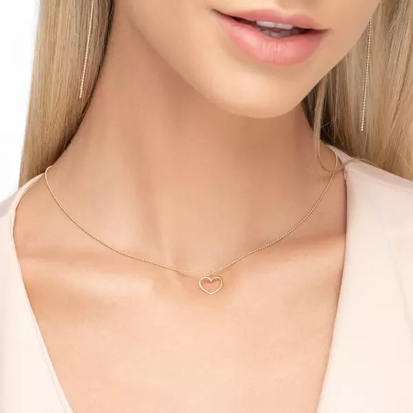 Leaf Jewelry Halskette GENTLE HEART, 14 K Gelbgold Riesige Ersparnisse