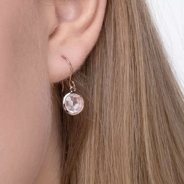 Leaf Jewelry Ohrringe Rosenquarz, 14 K Rosegold JETZT KAUFEN